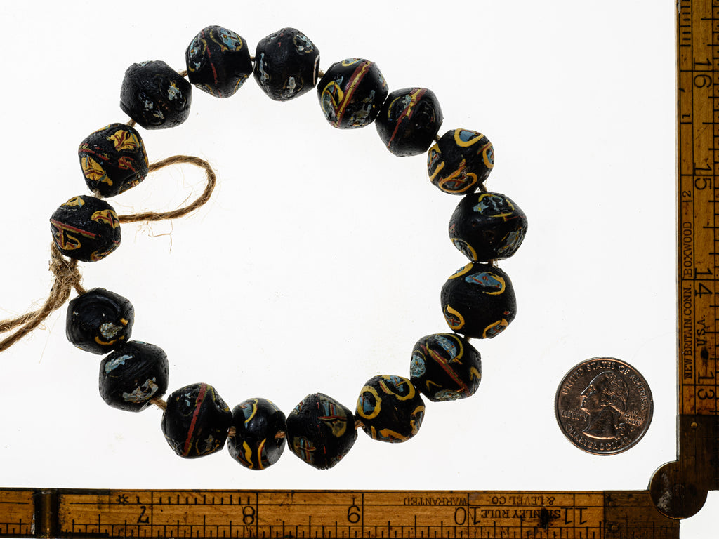 VAT110,African Bicone glass venetian beadsTrade Beads, African Trade Venetian, Antique Trade Beads, Collectible Beads, Old Venetian Beads