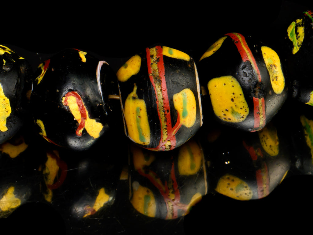 VAT120,African Bicone glass venetian beadsTrade Beads, African Trade Venetian, Antique Trade Beads, Collectible Beads, Old Venetian Beads