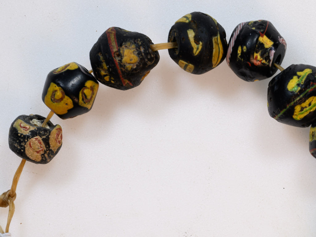 VAT120,African Bicone glass venetian beadsTrade Beads, African Trade Venetian, Antique Trade Beads, Collectible Beads, Old Venetian Beads