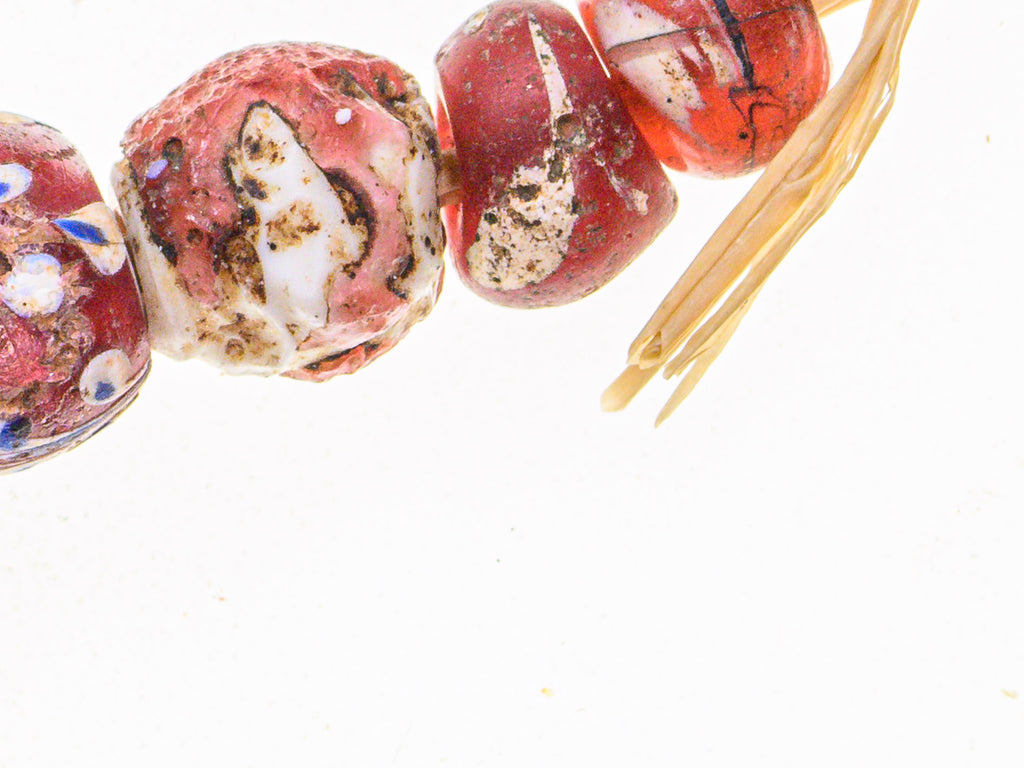 VAT001,African Bicone glass venetian beadsTrade Beads, African Trade Venetian, Antique Trade Beads, Collectible Beads, Old Venetian Beads, Thousand Eye Beads, Venetian Eye beads, Venetian Skunk Beads