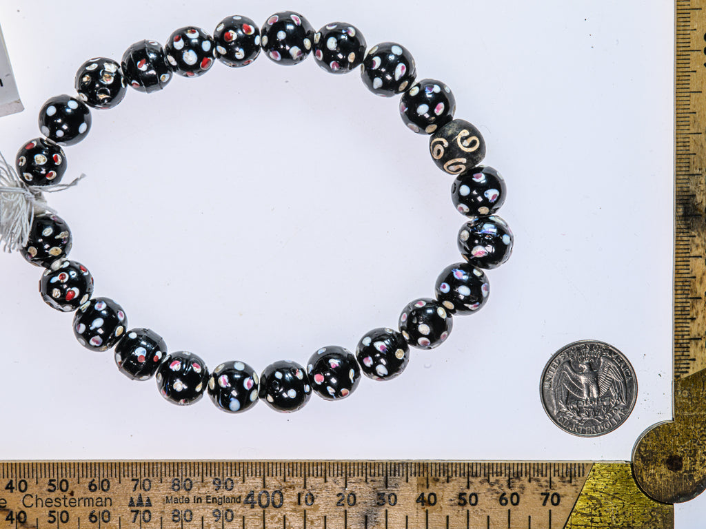 VAT110,African Bicone glass venetian beadsTrade Beads, African Trade Venetian, Antique Trade Beads, Collectible Beads, Old Venetian Beads, Thousand Eye Beads, Venetian Eye beads, Venetian Skunk Beads