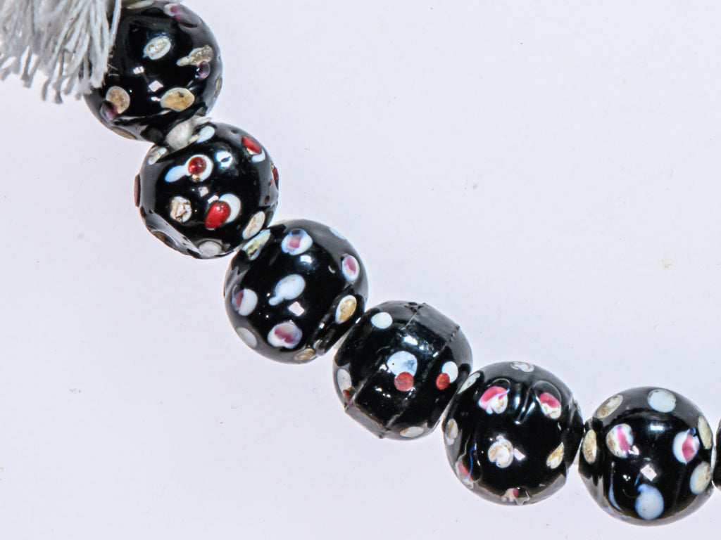 VAT110,African Bicone glass venetian beadsTrade Beads, African Trade Venetian, Antique Trade Beads, Collectible Beads, Old Venetian Beads, Thousand Eye Beads, Venetian Eye beads, Venetian Skunk Beads