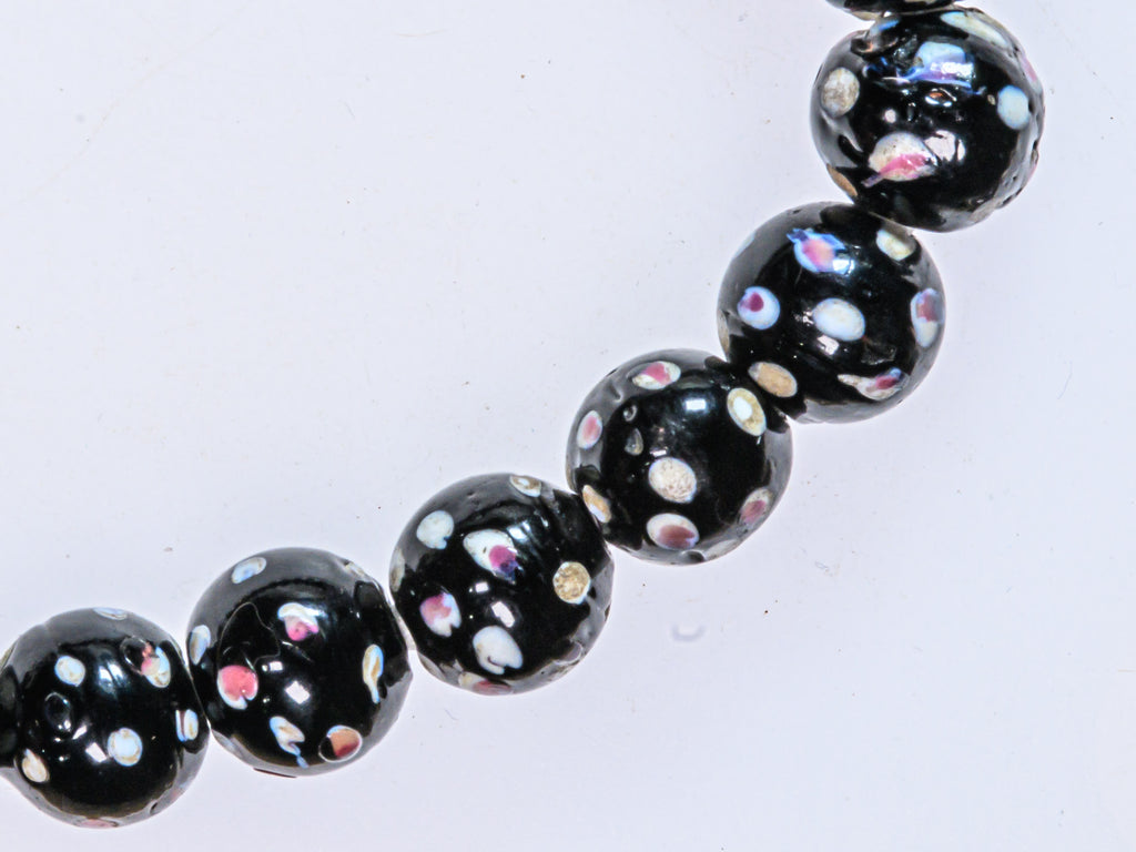 VAT110,African Bicone glass venetian beadsTrade Beads, African Trade Venetian, Antique Trade Beads, Collectible Beads, Old Venetian Beads, Thousand Eye Beads, Venetian Eye beads, Venetian Skunk Beads