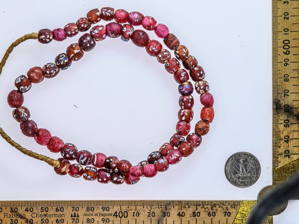 African Bicone glass venetian beadsTrade Beads, African Trade Venetian, Antique Trade Beads, Collectible Beads, Old Venetian Beads, Thousand Eye Beads, Venetian Eye beads, Venetian Skunk Beads