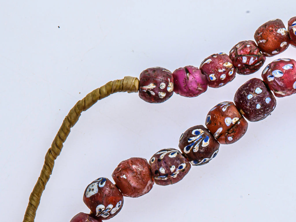 African Bicone glass venetian beadsTrade Beads, African Trade Venetian, Antique Trade Beads, Collectible Beads, Old Venetian Beads, Thousand Eye Beads, Venetian Eye beads, Venetian Skunk Beads