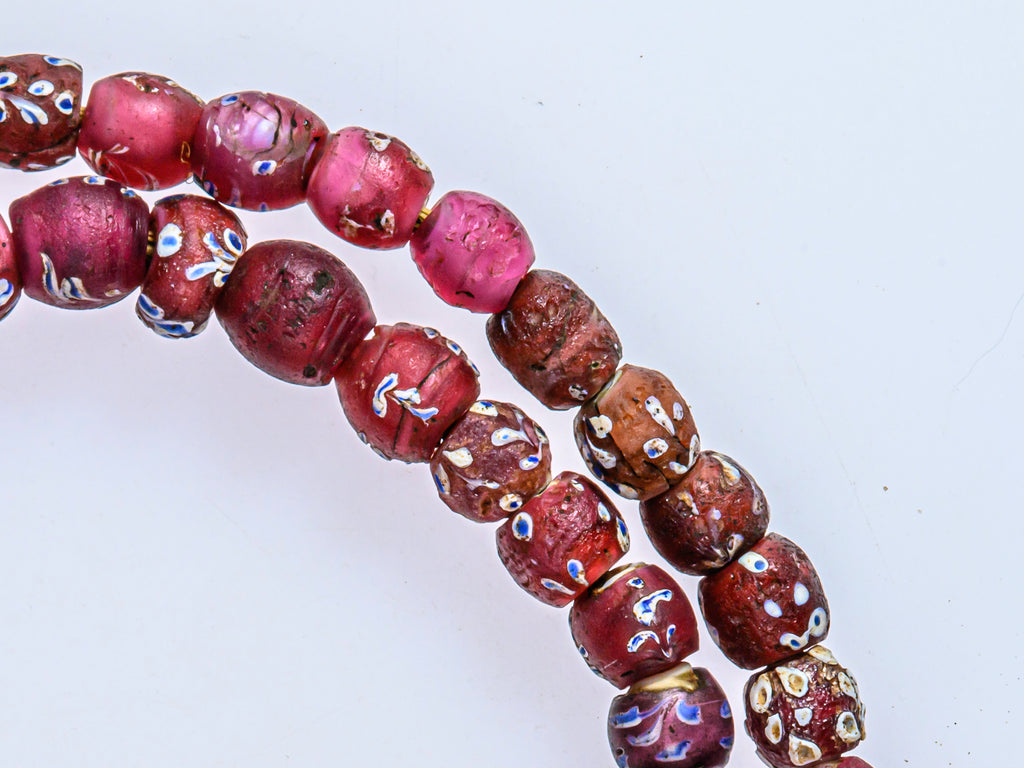 African Bicone glass venetian beadsTrade Beads, African Trade Venetian, Antique Trade Beads, Collectible Beads, Old Venetian Beads, Thousand Eye Beads, Venetian Eye beads, Venetian Skunk Beads