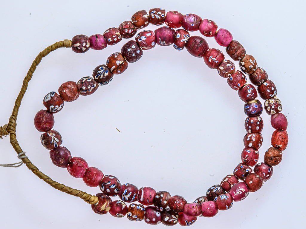 African Bicone glass venetian beadsTrade Beads, African Trade Venetian, Antique Trade Beads, Collectible Beads, Old Venetian Beads, Thousand Eye Beads, Venetian Eye beads, Venetian Skunk Beads
