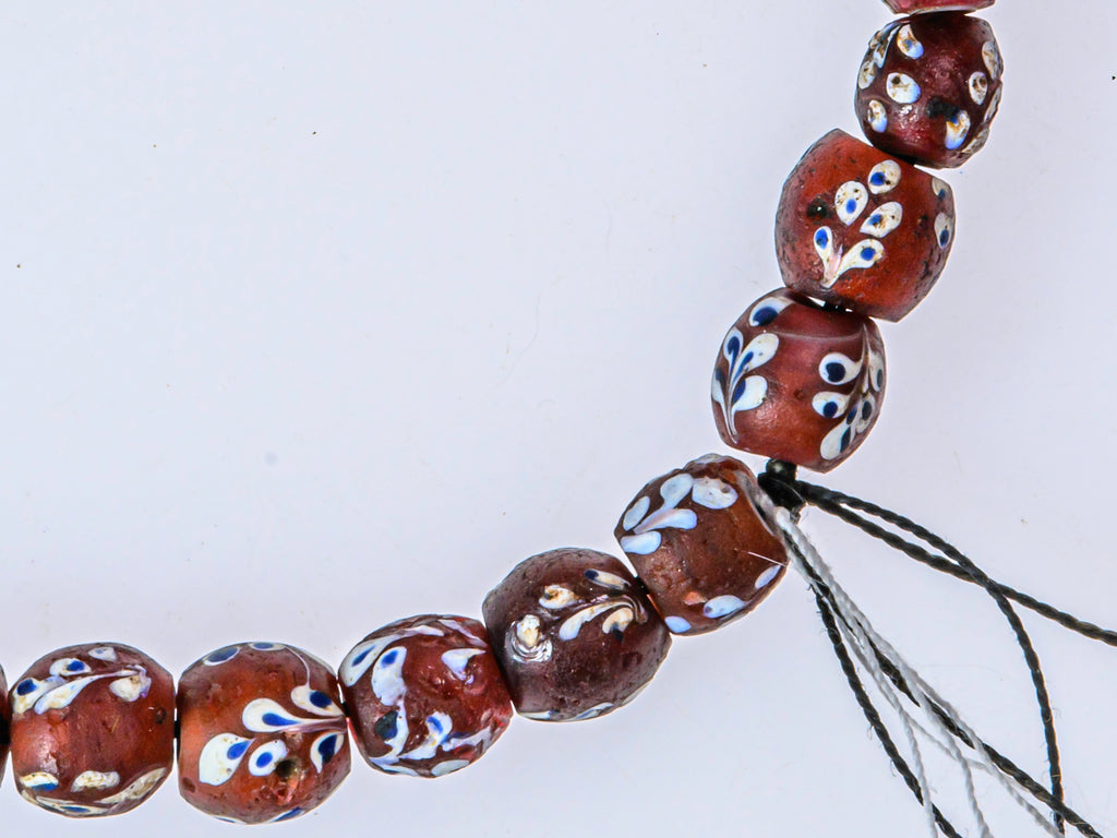 African Bicone glass venetian beadsTrade Beads, African Trade Venetian, Antique Trade Beads, Collectible Beads, Old Venetian Beads, Thousand Eye Beads, Venetian Eye beads, Venetian Skunk Beads