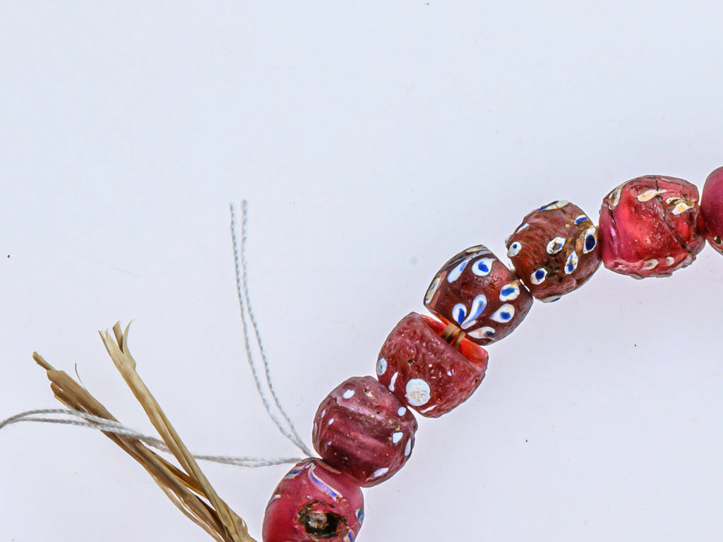 African Bicone glass venetian beadsTrade Beads, African Trade Venetian, Antique Trade Beads, Collectible Beads, Old Venetian Beads, Thousand Eye Beads, Venetian Eye beads, Venetian Skunk Beads