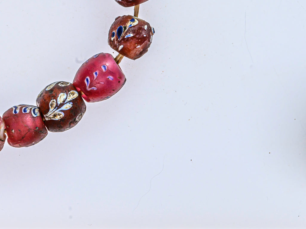 African Bicone glass venetian beadsTrade Beads, African Trade Venetian, Antique Trade Beads, Collectible Beads, Old Venetian Beads, Thousand Eye Beads, Venetian Eye beads, Venetian Skunk Beads
