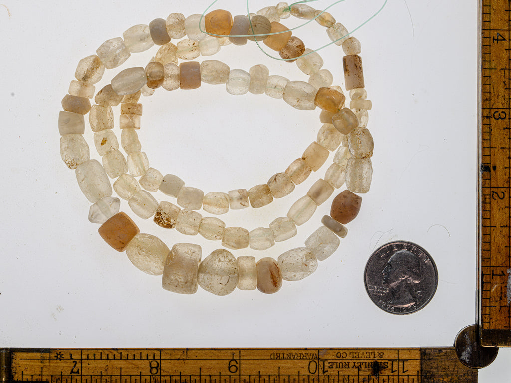 ancient rock crysrtal, ancient excavated d'jenne beads