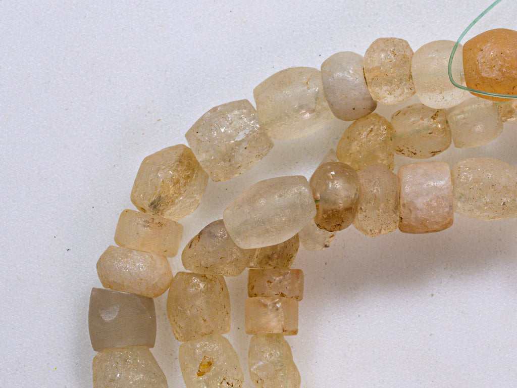 ancient rock crysrtal, ancient excavated d'jenne beads